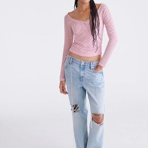 NWT AEROPOSTALE* Pink Long Sleeve Knit Top